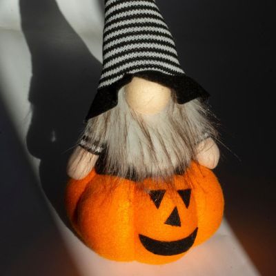 9. DECORATIVE PUMPKIN FIGURE 25CM LED HALLOWEEN ORANGE