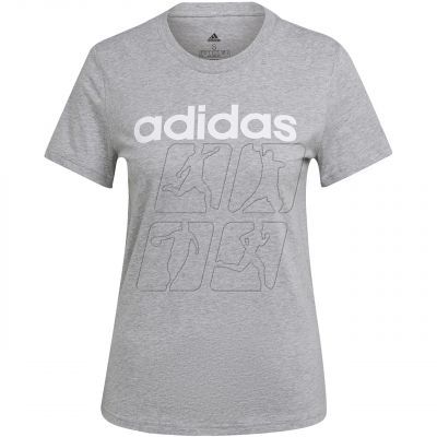 2. adidas Loungwear Essentials Slim Logo T-shirt W HL2053