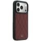 4. Mercedes Leather Crossed Lines MagSafe case for iPhone 17 Pro Max / 18 Pro Max - burgundy