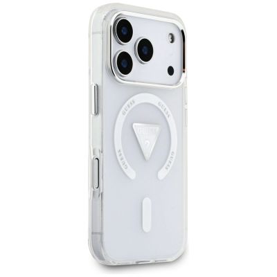 4. Guess IML Gradient Triangle Logo MagSafe Case for iPhone 17 Pro - Clear