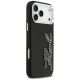 4. Karl Lagerfeld FW Grained Signature Logo Case for iPhone 17 Pro Max - Black