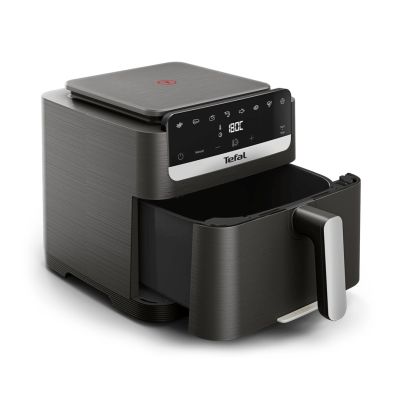4. Tefal Easy Fry Mega Compact EY866HE1 fryer Single 7.5 l Standalone Hot Air Fryer Black, Silver