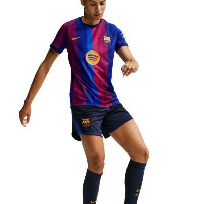 3. Nike FC Barcelona 2026/27 Stadium Home Women's Shorts Blue and Red II1564 498