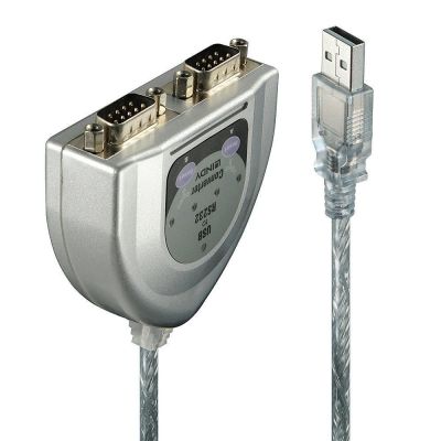 Lindy 42889 Parallel Cable Silver 0.6m USB Type-A DB-9