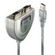 Lindy 42889 Parallel Cable Silver 0.6m USB Type-A DB-9