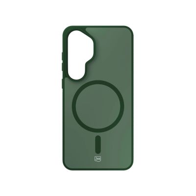 3. 3mk Smoke MagCase for Samsung Galaxy S24 - Green-Translucent