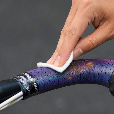 4. Rockbros Handlebar Tape Perforated Silicone with Chameleon Effect - Purple