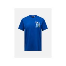 Koszulka męska PEAK PERFORMANCE M Explore Graphic Tee kolor niebieski