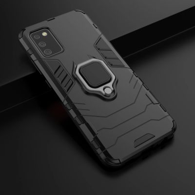 7. Ring Armor tough hybrid case cover + magnetic holder for Samsung Galaxy A03s (166.5) black