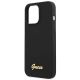 6. Guess GUHMP13LLSLMGBK iPhone 13 Pro / 13 6.1" black/black hardcase Silicone Script Gold Logo MagSafe