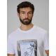 3. Men's regular printed T-shirt 4F 4FWSS26TTSHM3034-10S