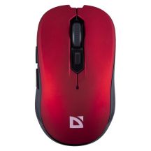 DEFENDER WIRELESS MOUSE GASSA MM-105 RF SILENT CLICK RED 52103