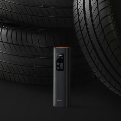 13. Baseus CRCQ000001 Mini Tire Compressor for Cigarette Lighter Socket - Black