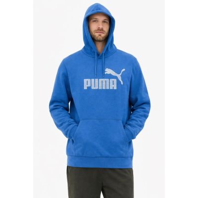 2. Puma men's blue cotton kangaroo hoodie
