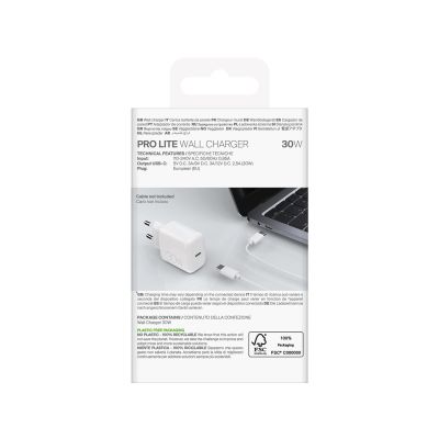 3. Puro PROLITE 30W USB-C Wall Charger - White