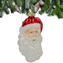 GLASS CHRISTMAS TREE ORNAMENT – SANTA CLAUS SASKA GIFT & DECOR