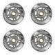 12. PU 64x24 82A WHITE (4 pcs.) + ABEC-7 (8 pcs.) NILS EXTREME SET