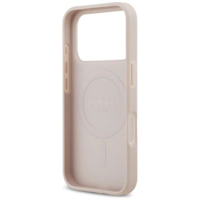 7. Guess 4G Circle Classic Logo MagSafe Case for iPhone 17 Pro - Pink