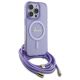 3. Guess Crossbody Cord Script MagSafe Case for iPhone 16 Pro - Purple