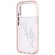 7. Karl Lagerfeld IML Big Signature Resin Metal Frame Case for iPhone 18 Pro Max / 17 Pro Max - Pink