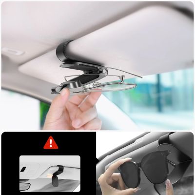 4. Joyroom JR-ZS511 Sun Visor Holder with Magnetic Clip - Black