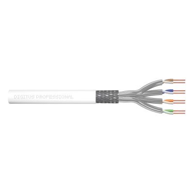 3. DIGITUS installation cable cat.7, S/FTP, Dca, AWG 26/1, LSOH, 305m, white, carton