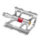 2. Rockbros JT410 4.10 4 Bearing Bicycle Pedals - Silver