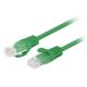 PATCHCORD CAT.6 UTP 3M GREEN FLUKE PASSED LANBERG 10-PACK