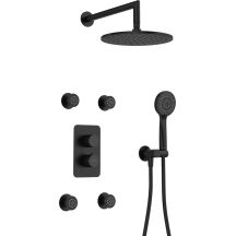 Concealed shower set with thermostatic BOX - with shower head