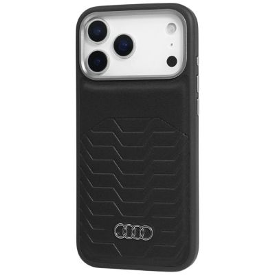 3. Audi GT Synthetic Leather MagSafe Case for iPhone 17 Pro Max - Black