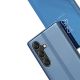 6. Clear View Case cover for Samsung Galaxy A24 4G flip cover blue
