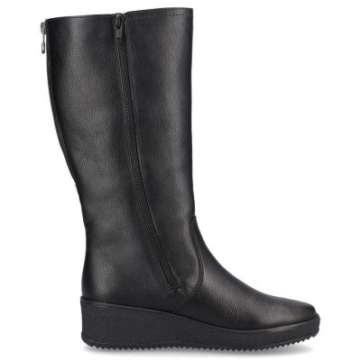 23. Rieker W RKR237B Leather Waterproof Boots Lined with Lambswool