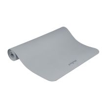 Gymnastic mat for yoga, pilates, fitness, 200x90cm, 1cm thick, TPE material, gray, REBEL ACTIVE