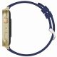 7. GRAVITY GT15-11 Women's Smartwatch Navy Blue Silicone Strap + Gold Bracelet