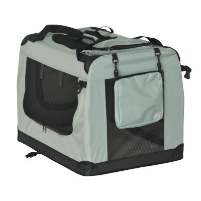Carrier, foldable transport bag, size L 70x52x50 cm, gray, REBEL ANIMALS