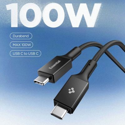 3. Spigen EB10010CC 100W 100 cm Cable - Black