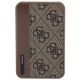 4. Guess Powerbank 15W GUPB5LP4GEGW 5000mAh brown/brown 4G Leather Metal Logo