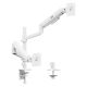 4. ERGO OFFICE MOUNT FOR 2 MONITORS, GAS SPRING, 17"-32", 1-10KG, MATTE WHITE ER-692 W