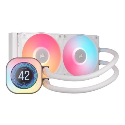 Corsair iCUE LINK TITAN 240 RX LCD Processor All-in-one Liquid Cooler 12 cm White 1 pc.