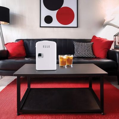 2. ELLE Home ESDAF101WHEU 4L white mini fridge