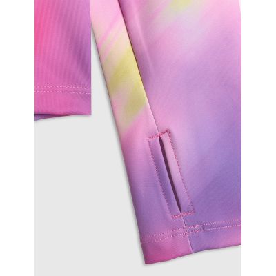 9. Girls' slim sports sweatshirt without hood 4F 4FJRSS26TFSWF0988-90A