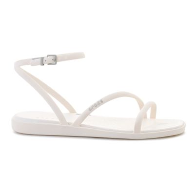 6. CROCS MIAMI ANKLE STRAP SANDAL IN CHALK 212256-0WV