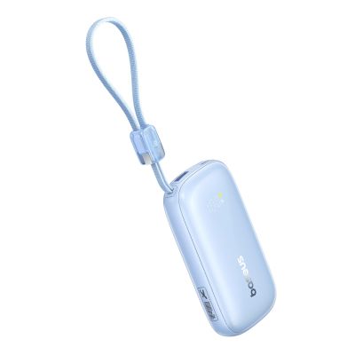 3. Baseus EnerFill FC21 Qpow 3 Ultra 10000mAh 45W Power Bank with Detachable USB-C/ Lightning Cable - Blue