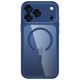 3. Tech-Protect MagPeak MagSafe CC Case for iPhone 18 Pro / 17 Pro - Clear Navy Blue