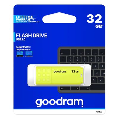 4. GoodRam UME2 UME2-0320Y0R11 pendrive (32GB; USB 2.0; yellow)