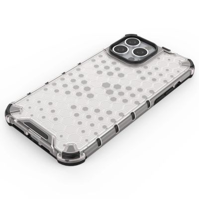 5. Honeycomb Case armor cover with TPU Bumper for iPhone 13 Pro Max green