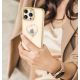 2. Silicone case with Swarovski crystals Kingxbar Wish Series for iPhone 14 Plus - gold