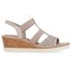 26. Comfortable wedge sandals Remonte W RKR667, pink gold
