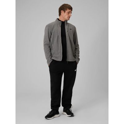 5. Regular men's fleece with stand-up collar 4F 4FRAW26TFLEM542-24M