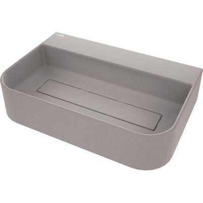 Granite countertop washbasin with space for a tap - with a cover